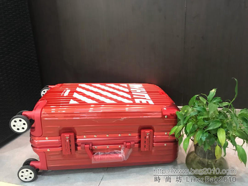 RIMOWA 世界頂級潮牌 OFF WHITE再度推出全鋁合金 跨界聯名合作款 拉杆箱  xbt1130